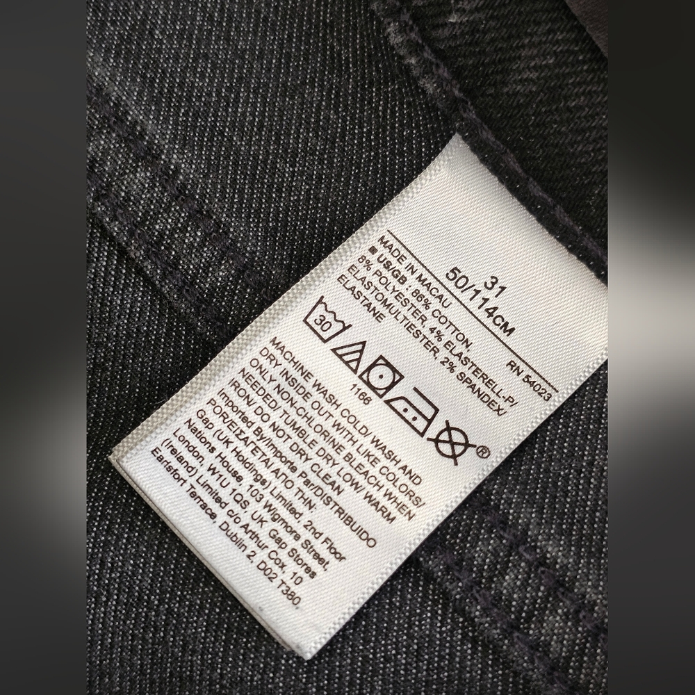 Banana Republic Black Denim High Rise Slim Jeans - Picture 3 of 6